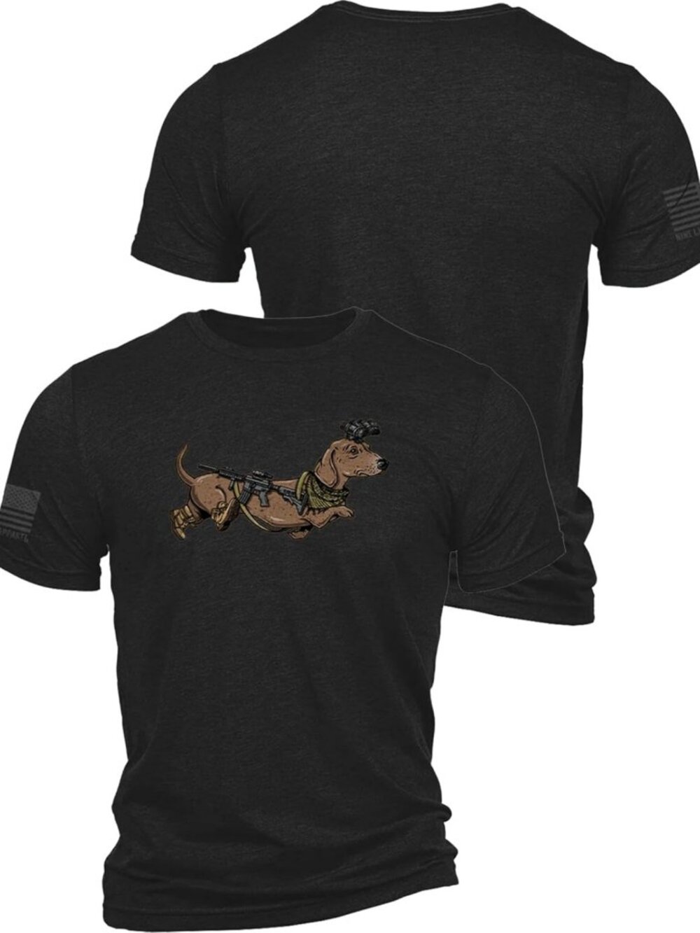 Funny Dachshund T-Shirt | Tactical Wiener Dog Tee | Military Style Shirt
